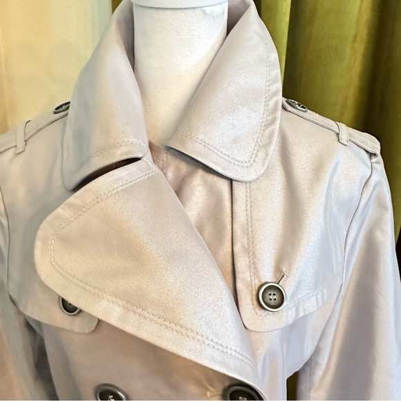 Burberry London Shimmer Metallic Belted Trench Coat - Picture 5 of 15